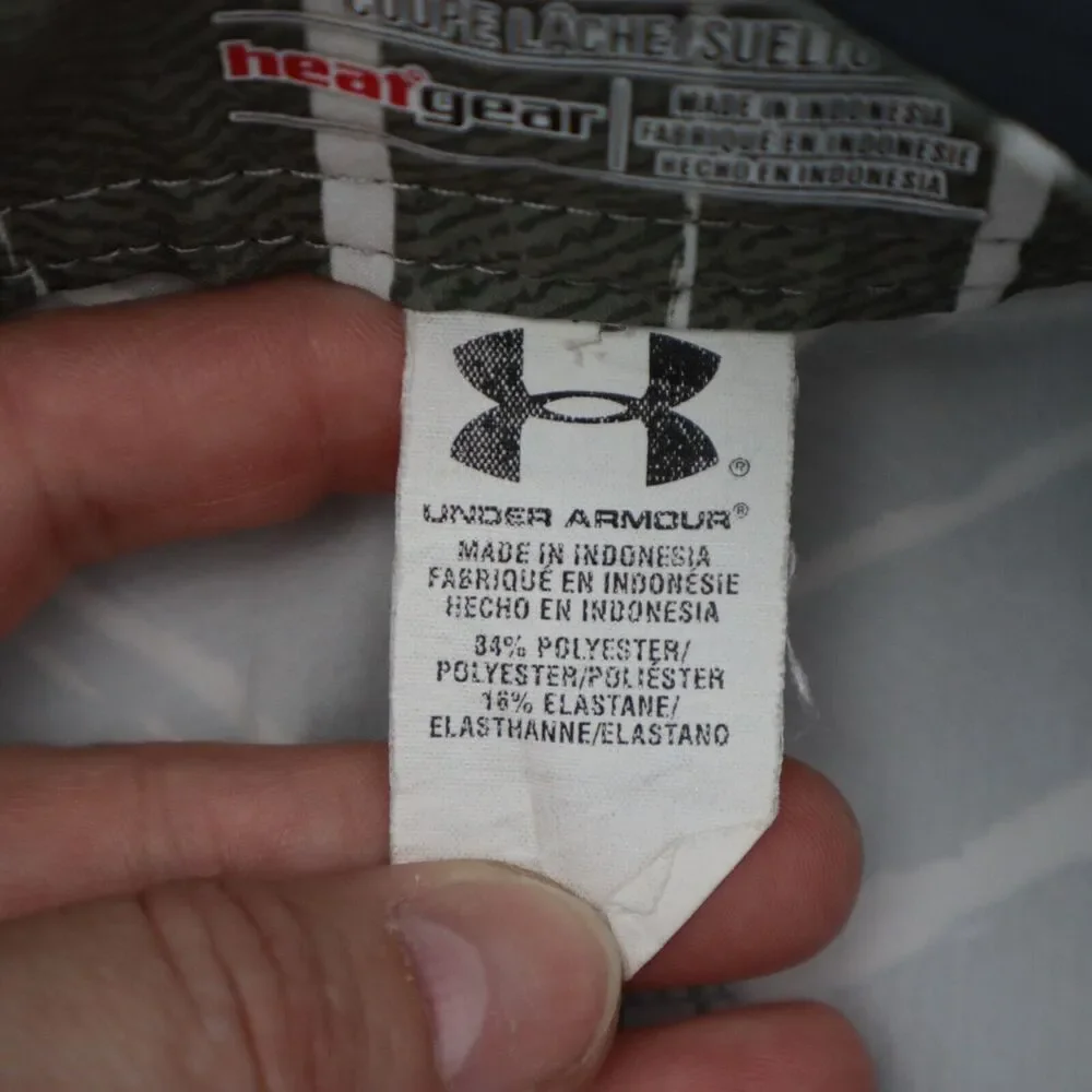 Under Armour Shorts Mens 30 Green White Board Swim Trunks Bathing Suit Pocket